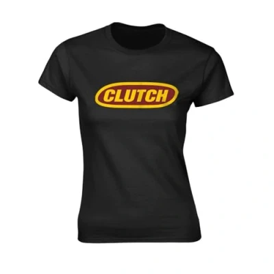 Image of Clutch &#039;Classic Logo&#039; (Black) Womens Fitted T Shirt (large)