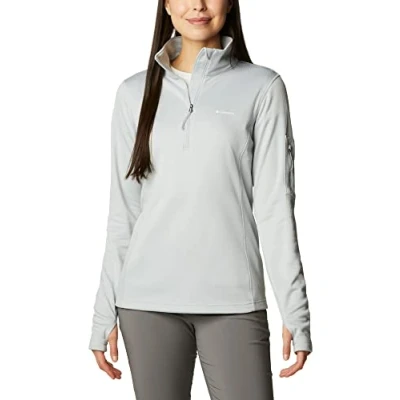 Image of Columbia Women&#039;s W Park View Grid Fleece Half Zip Pull Over, Blush Pink Heather, Size S
