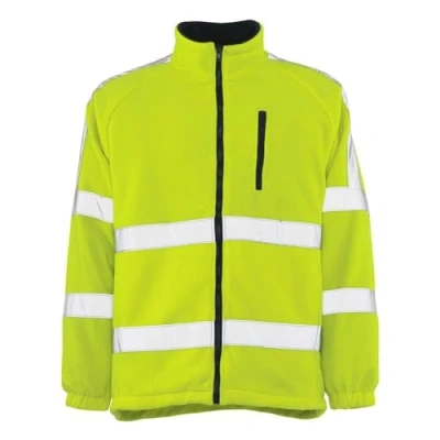 Image of Mascot 05242 125 17 Salzburg Safe Arctic Windproof Lining Class 3 Fleece Jacket, Size 3XL, Hi Vis Yellow