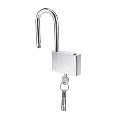 Image of Lamondre Keyed Alike Padlock Heavy Duty Alloy Long Shackle with Keys Outdoor 40mm