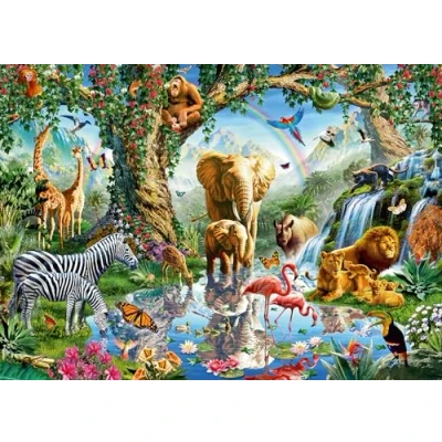 Image of Ravensburger 12000682 Adventures in the Jungle 1000 pieces jigsaw Puzzle for adults and kids age 14 years up,