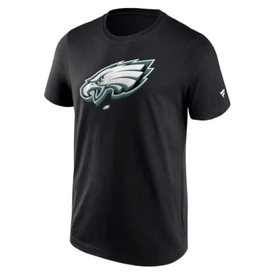 Image of NFL Philadelphia Eagles Graphic Chrome Logo T Shirt schwarz S