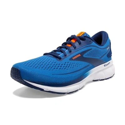 Image of Brooks Men&#039;s Trace 2 Running Shoe, Palace Blue/Blue Depths/Orange, 6 UK