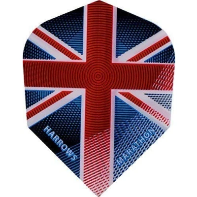 Image of Harrows 100 Micron Marathon Flights Set Union Jack