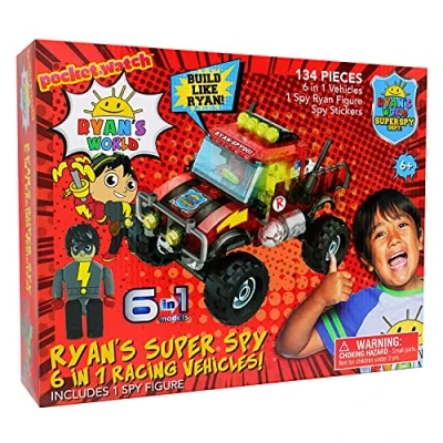 Image of Ryan&#039;s World Super Spy 6 in 1 Buildable Brick Vehicle