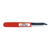 Image of Nogent Peeler 1 x Left Handed Slicer, Stainless Steel, Orange, 4cm