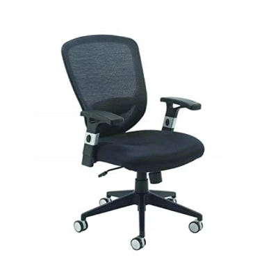 Image of Office Hippo High Back Mesh Chair, Lock Tilt Mechanism, 1D Adjustable Arms, Black
