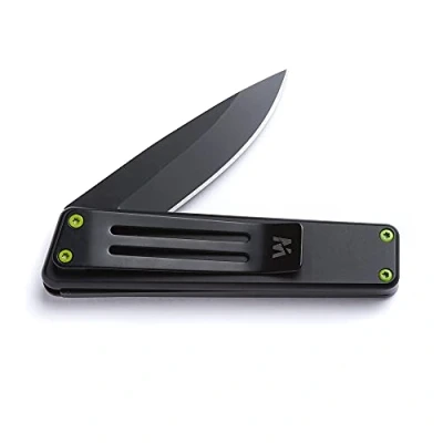 Image of Whitby Pocket Knife, 2.5&quot; Mint Stainless Steel Folding Knives Charcoal Grey Finish, Stylish High Performance, Non Locking EDC Blade, Portable for Camping Hiking Backpacking