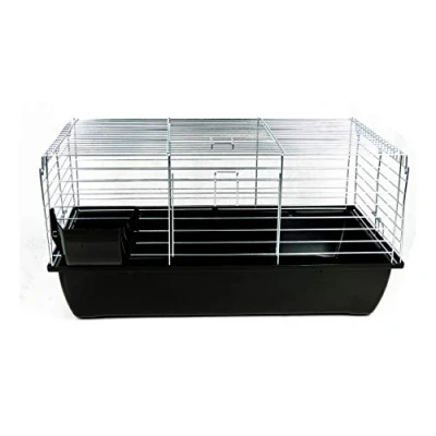 Image of Little Friends Premium Rabbit 80Cm and Guinea Pig Cage, Black
