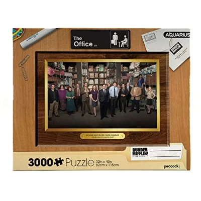 Image of Aquarius The Office Puzzle (3000 Piece Jigsaw Puzzle) Officially Licensed Merchandise &amp; Collectibles Glare Free Precision Fit 32 x 45 Inches