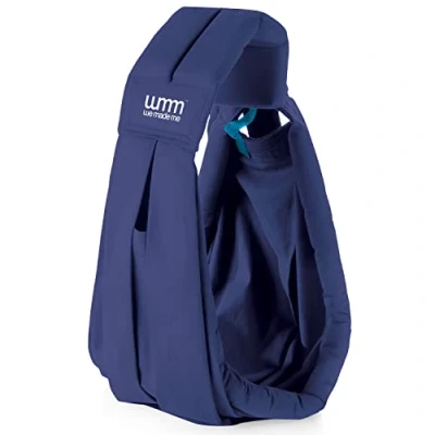 Image of We Made Me Smile Classic Baby Sling, Five Carry Positions, from 3.6 15.9kg, Deep Blue