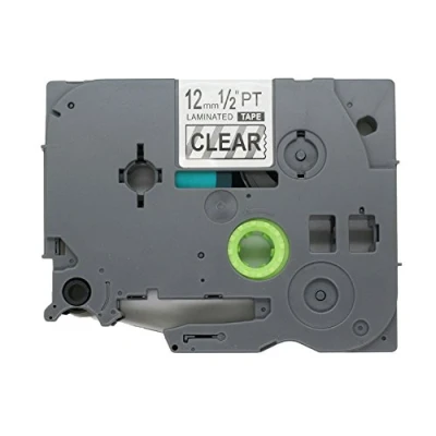 Image of Fassport 1 Pack Black on Clear Label Tape Compatible for Brother P Touch TZ 131 TZe 12mm 1/2&quot;