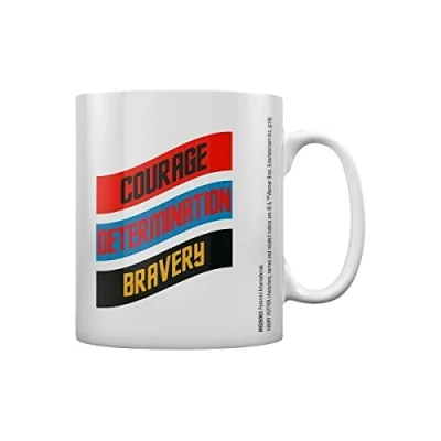 Image of Pyramid International Harry Potter Ceramic Mug with Gryffindor Lion and Character Traits in Presentation Box Official Merchandise