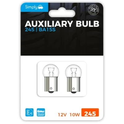 Image of 117x Simply S245BL 12V 10W BA15S Blister Bulb
