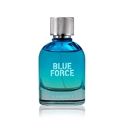 Image of Blue Force Eau De Parfum for Him 100ml by Maryaj Perfumes Dynamic Citrus Symphony, Aromatic Spice, Woody Amber Fusion Bold, Fresh, Masculine Fragrance Confident Men