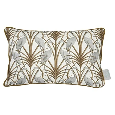 Image of The Chateau by Angel Strawbridge NOUVEAU HERON Cushion CREAM Polyester Filled 30 x 50cm