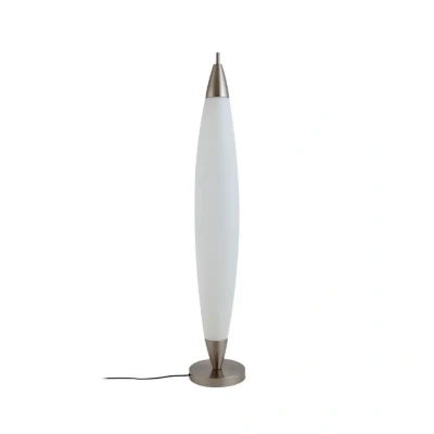 Image of Lucande LED floor lamp Tarell, white/nickel, height 146cm