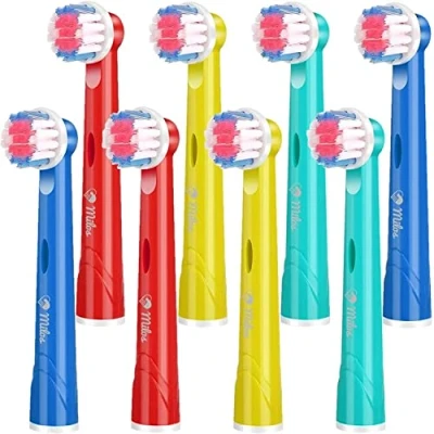 Image of Milos Compatible Oral B Kids Electric Toothbrush Heads / 8 Pack of Heads/Compatible Heads/Replacement for