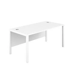Image of 1600X800 Goal Post Rectangular Desk White