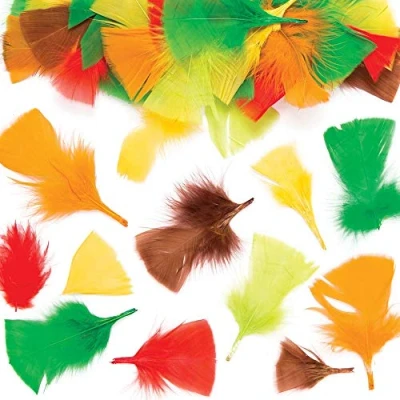 Image of BAKER ROSS AR635 Autumn Craft Feathers (Pack of 120), Assorted