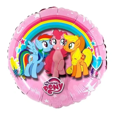 Image of Toyland® 46cm (18&quot;) Round My Little Pony Character Foil Balloon Kids Party Decorations