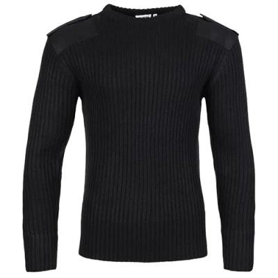 Image of Fort Men&#039;s 120 Crew Neck Combat Jumper, Black, 3XL UK