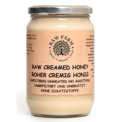 Image of 900 g Pure RAW Creamed Honey Unfiltered, Unheated, Unpasteurized, Single source, Straight from FARM own bee hives. (900, Wildflowers Honey)