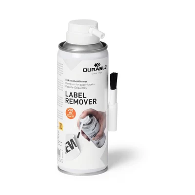 Image of Durable Label Remover for Adhesive Stickers, Strong Cleaner Dissolves Glue, Tape, Sticky Residue, Wine Labels and more, 200ml Spray Brush