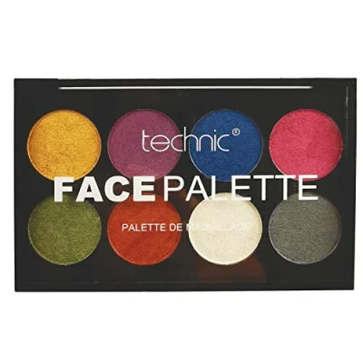Image of Technic Face Paint Palette Metallic Colours Fancy Dress Halloween