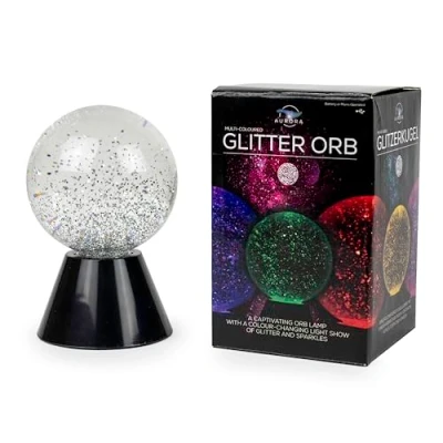 Image of Funtime Gifts Glitter Orb A Mesmerizing Color Changing Light Show