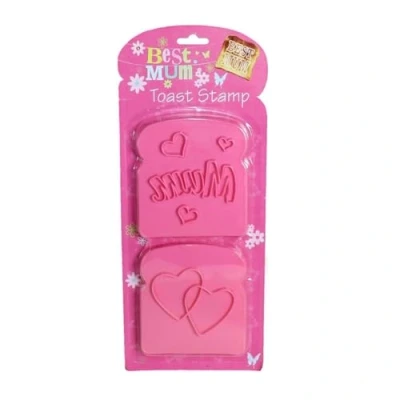 Image of Mothers Day Mum Toast Stamp Set Pink Pack of 2 0439