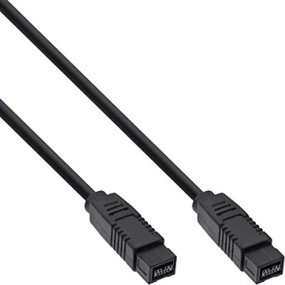 Image of InLine 3m 9 Pin Male to 1394b FireWire Cable