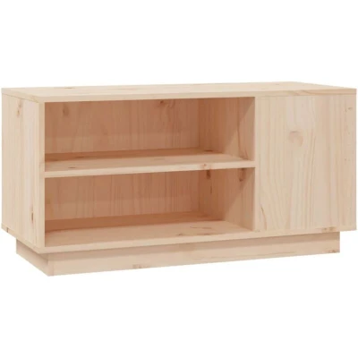 Image of vidaXL TV Cabinet 80x35x40.5 cm Solid Wood Pine