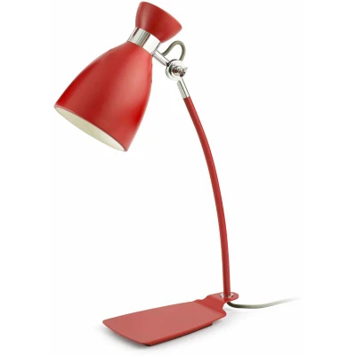 Image of Retro Desk Lamp White, Red, E14