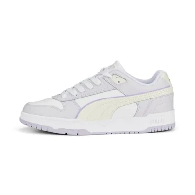 Image of PUMA Unisex Rbd Game Low Top Trainers, White Vapor Gray Spring Lavender Gold, 9 UK