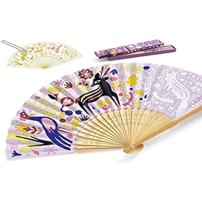 Image of Djeco DJ07945 DIY Abanico con estuche apara colorear Pencil Cases