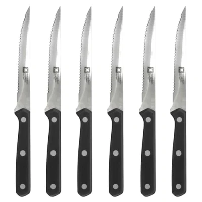 Image of Richardson Sheffield Cucina Steak Knives, Set of 6, Silver