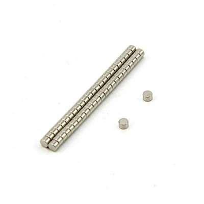 Image of N42 Neodymium Magnet for Arts, Crafts, Model Making, DIY, Hobbies, Office, and Home 3mm dia x 2mm thick 0.27kg Pull Pack of 50