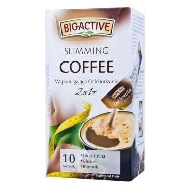 Image of Big Active Slimming Coffee 2w1 with Chromium L Carnitine and Insulin 10x12g