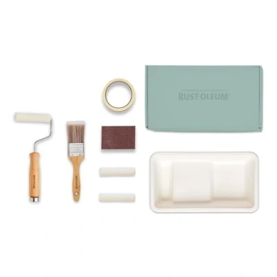 Image of Rust Oleum Ready to Roll Eco Paint Kit (Small) Gloss Furniture Ocean Blues