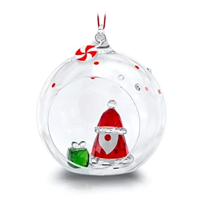 Image of SWAROVSKI Holiday Cheers Crystal Santa Claus Ball Ornament