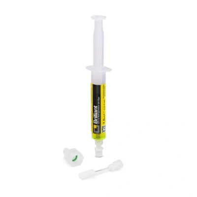 Image of ERRECOM Brilliant 7.5 ml, Fluorescent UV Dye for Detecting Refrigerant Gas Leaks in Air Conditioning and Refrigeration Systems, includes 5/16 SAE adapter