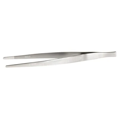 Image of Mercer Culinary M35135 18 8 Stainless Steel Tweezer Precision Tongs, 6 1/8 Inch, Straight, Silver