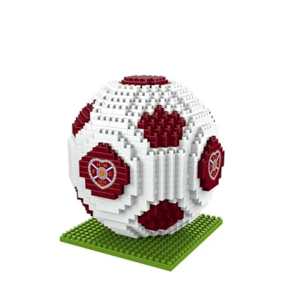 Image of FOCO Officially Licensed Heart Of Midlothian FC 3D BRXLZ Football Logo Building Set Construction Toy