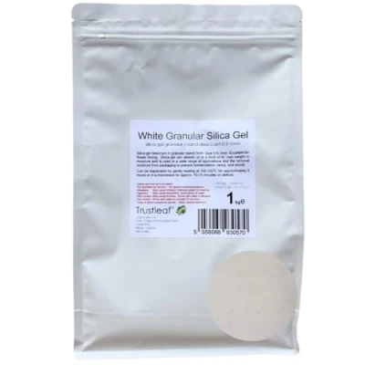 Image of &quot;Trustleaf 1kg Bag Granular Silica Gel 0.5 1mm Grains, Flower Drying (1kg ws)&quot;