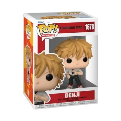 Image of Funko Pop! Animation: CSM Denji Chainsaw Man Collectable Vinyl Figure Gift Idea Official Merchandise Toys for Kids &amp; Adults Anime Fans Model Collectors and Display