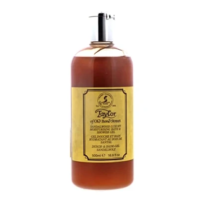Image of Taylor of Old Bond Street 500ml Luxury Sandalwood Moisturising Bath and Shower Gel