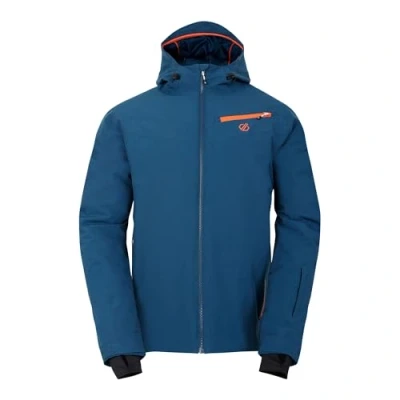 Image of Dare 2b Men&#039;s Water repellent Eagle II Ski Jacket Moonlight Denim Orange
