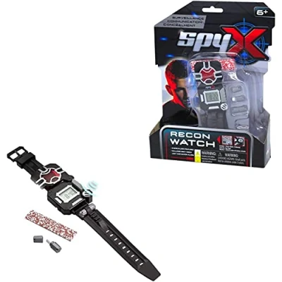 Image of SpyX Recon Spy Watch For Kids 8 in 1 Gadget Fun Day or Night Missions Includes Digital Readout, LED Spotlight, Stopwatch, Light and Motion Alarms, 6+ Years