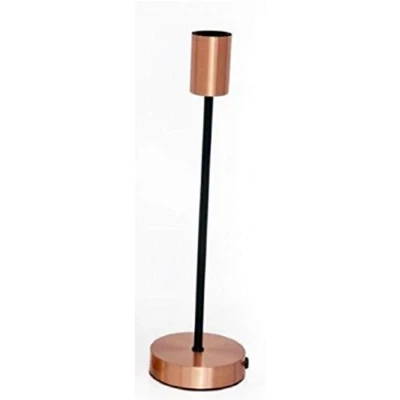 Image of Metropolis Decorative Lighting Tall Metal Lamp Holder (Gold)